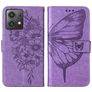 Mobigear Butterfly Motorola Moto G84 Hoesje Bookcase Portemonnee - Paars