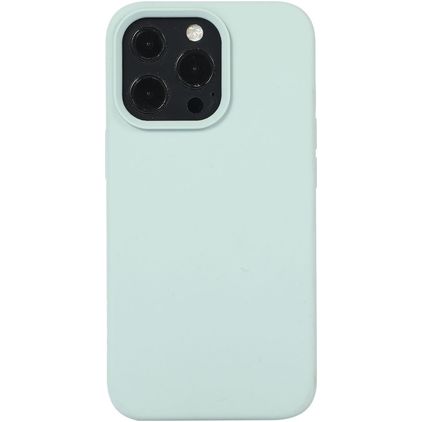 Mobigear Rubber Touch iPhone 14 Siliconen Hoesje Backcover - Mint