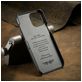Fierre Shann Premium Card iPhone 12 Hoesje Backcover met Pasjeshouder - Grijs