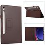 Mobigear Classic Samsung Galaxy Tab S11 Hoes Bookcase + Stylus Houder - Bruin