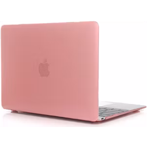 Mobigear Glossy MacBook 12 Inch (2015-2017) Hoes Hardshell Laptopcover MacBook Case - Roze - Model A1534
