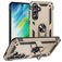 Mobigear Armor ring Samsung Galaxy S24 FE Hoesje Hardcase Backcover Shockproof met Ringhouder - Goud