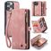 Caseme 008 iPhone 16 Pro Hoesje Uitneembare 2in1 Bookcase Portemonnee - Roze