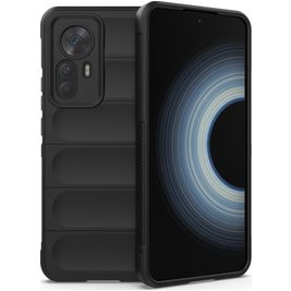Mobigear Bumpy Xiaomi 12T Hoesje Flexibel TPU Backcover - Zwart