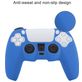 Mobigear Classic Dun Playstation 5 controller Hoesje Flexibel Siliconen - Blauw