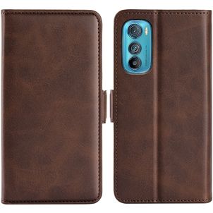 Mobigear Slim Magnet Motorola Edge 30 Hoesje Bookcase Portemonnee - Bruin
