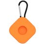 Mobigear Square Key Apple AirTag Hoesje Flexibel Siliconen Sleutelhanger - Oranje