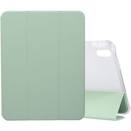 Mobigear Tri-Fold Gel iPad 10 (2022) Hoes TPU,Kunstleer Bookcase + Stylus Houder - Groen