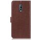 Mobigear Clover OnePlus 6T Hoesje Bookcase Portemonnee - Bruin