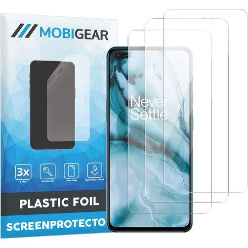Mobigear OnePlus Nord Screenprotector Folie - Case Friendly (3-Pack)