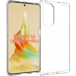 Mobigear Basics Doorzichtig OPPO Reno 8T 5G Hoesje Flexibel TPU Backcover - Transparant
