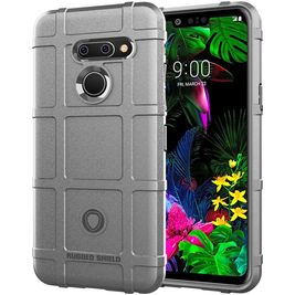 Mobigear Rugged Shield LG G8 ThinQ Hoesje Flexibel TPU Backcover Shockproof - Grijs Mobigear Rugged Shield LG G8 ThinQ Hoesje Flexibel TPU Backcover Shockproof - Grijs