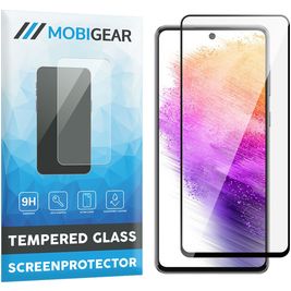 Mobigear Premium Samsung Galaxy A73 Glazen Screenprotector - Case Friendly - Zwart