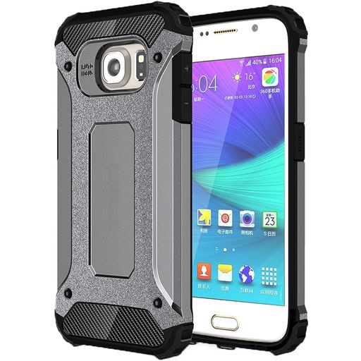 Mobigear Outdoor Samsung Galaxy S6 Hoesje Hardcase Backcover Shockproof - Grijs