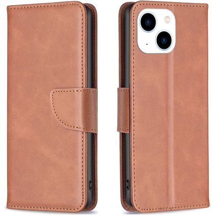 Mobigear Excellent iPhone 15 Hoesje Bookcase Portemonnee - Bruin