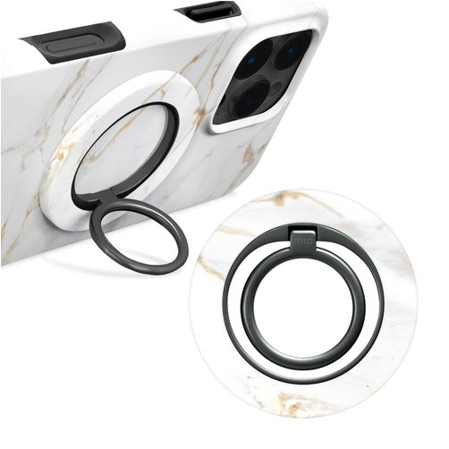 MIO Holder MagSafe Telefoon Ring - White Marble Universeel