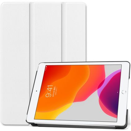 Mobigear Tri-Fold iPad 7 (2019) Hoes Bookcase - Wit