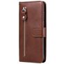 Mobigear Zipper Xiaomi Mi Note 10 Lite Hoesje Bookcase Portemonnee - Bruin