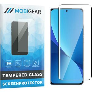 Mobigear Premium Xiaomi 12 Glazen Screenprotector - Case Friendly - Zwart