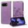 Mobigear Flowers Google Pixel 9a Hoesje Bookcase Portemonnee - Paars