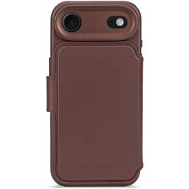 Decoded Detachable Wallet iPhone Air MagSafe Hoesje Echt Leer Uitneembare 2in1 Bookcase Portemonnee - Chocolate Brown