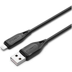 Cygnett Essentials USB-A naar Apple Lightning Kabel MFI 1 Meter - Zwart