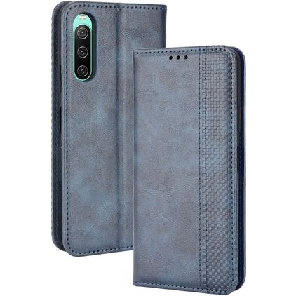 Mobigear Sensation Sony Xperia 10 IV Hoesje Bookcase Portemonnee - Blauw