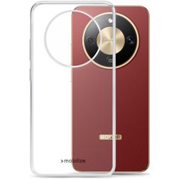 Mobilize Gelly Case Doorzichtig HONOR Magic 8 Lite Hoesje Flexibel TPU Backcover - Transparant