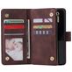 Mobigear Zipper Huawei P40 Hoesje Bookcase Portemonnee - Bruin