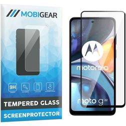 Mobigear Premium Motorola Moto G22 Glazen Screenprotector - Case Friendly - Zwart