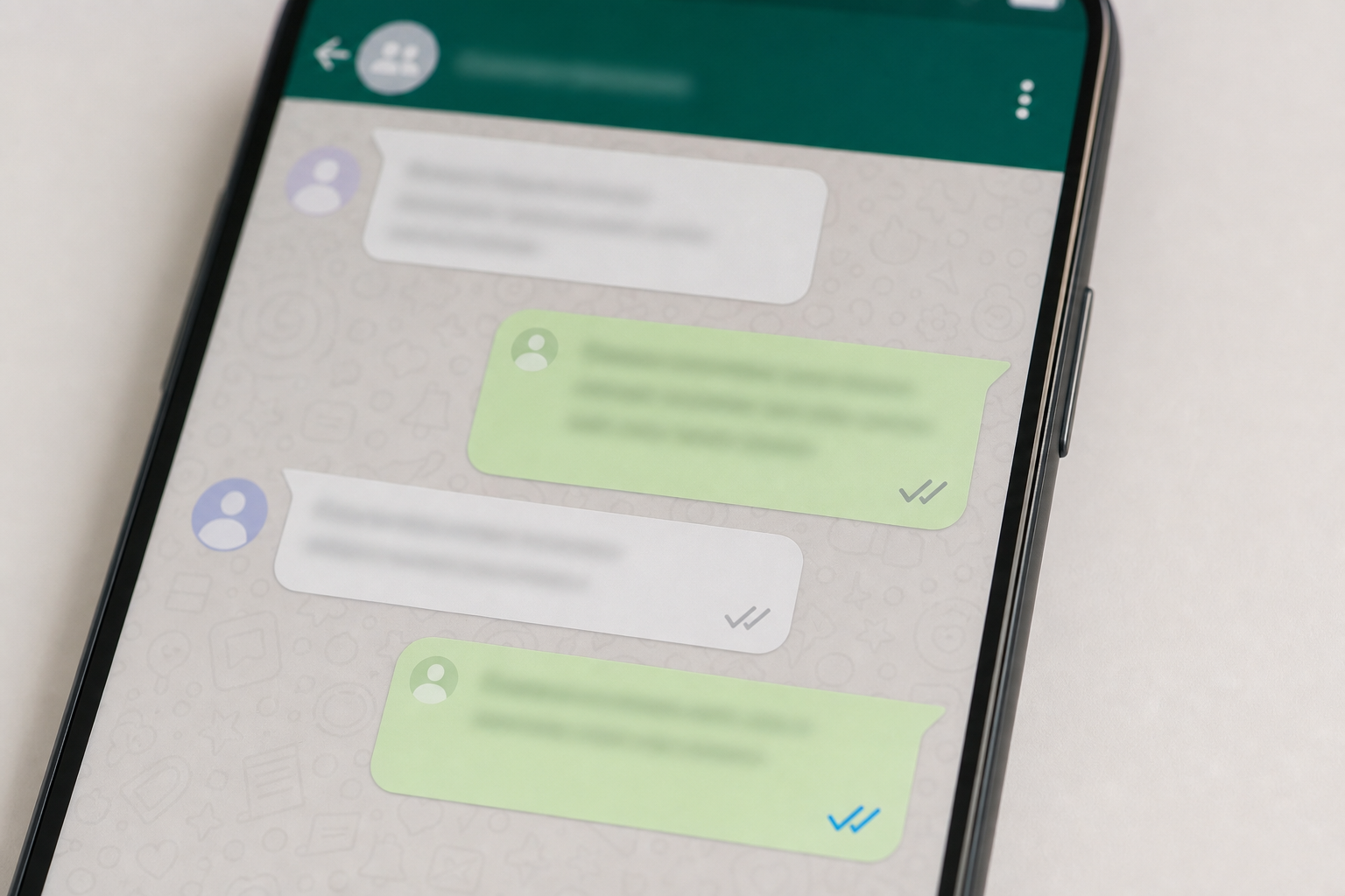 Hoe werken vinkjes in een WhatsApp groepsapp?