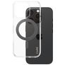 CARE by PanzerGlass Feature Case iPhone 16 Pro MagSafe Hoesje Hardcase Backcover - Transparant / Zwart