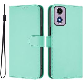 Mobigear Urban Wallet Motorola Moto E14 Hoesje Bookcase Portemonnee - Mint