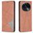 Mobigear Rhombus Slim OPPO Find X6 Hoesje Bookcase - Bruin