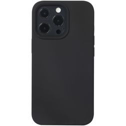 Mobigear Rubber Touch iPhone 14 Siliconen Hoesje Backcover - Zwart