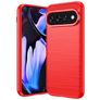 Mobigear Brushed Slim Google Pixel 11 Pro XL Hoesje Flexibel TPU Backcover - Rood