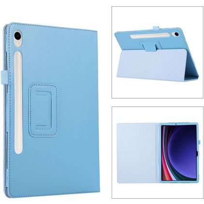 Mobigear Classic Samsung Galaxy Tab S11 Hoes Bookcase + Stylus Houder - Blauw