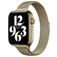 Mobigear Slim Loop Milanese Apple Watch Bandje Magneetsluiting - 49/46/45/44 mm - Bronsgoud