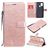 Mobigear Butterfly Samsung Galaxy A21s Hoesje Bookcase Portemonnee - Roségoud