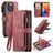 Caseme C30 iPhone 14 Pro Max Hoesje Bookcase Portemonnee - Rood