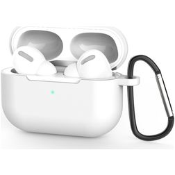 Mobigear Classic Apple AirPods Pro 1 Hoesje Flexibel Siliconen - Wit