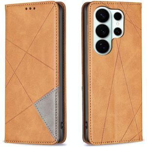 Mobigear Rhombus Slim Samsung Galaxy S26 Ultra Hoesje Bookcase - Geel