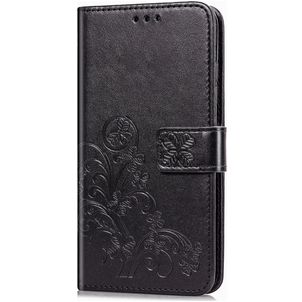 Mobigear Clover Huawei P40 Hoesje Bookcase Portemonnee - Zwart