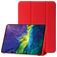 Mobigear Tri-Fold Gel iPad 11 (2025) Hoes TPU,Kunstleer Bookcase - Rood