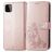 Mobigear Clover Samsung Galaxy A22 5G Hoesje Bookcase Portemonnee - Roségoud