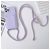 Mobigear Lanyard Card iPhone 15 Pro Max Siliconen Hoesje met koord en Pasjeshouder - Paars