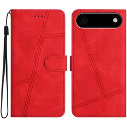 Mobigear Stitch iPhone Air Hoesje Bookcase Portemonnee - Rood