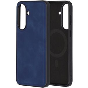 Mobiparts Classic Samsung Galaxy A37 MagSafe Hoesje TPU,Kunstleer Backcover - Sapphire Blue