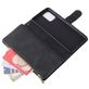 Mobigear Zipper Samsung Galaxy S10 Lite Hoesje Bookcase Portemonnee - Zwart