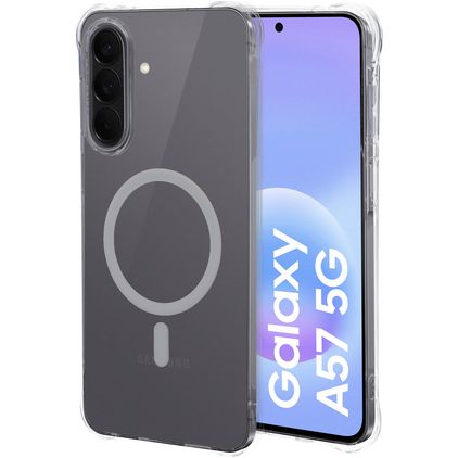 Mobiparts Classic Doorzichtig Samsung Galaxy A57 MagSafe Hoesje Flexibel TPU Backcover - Transparant